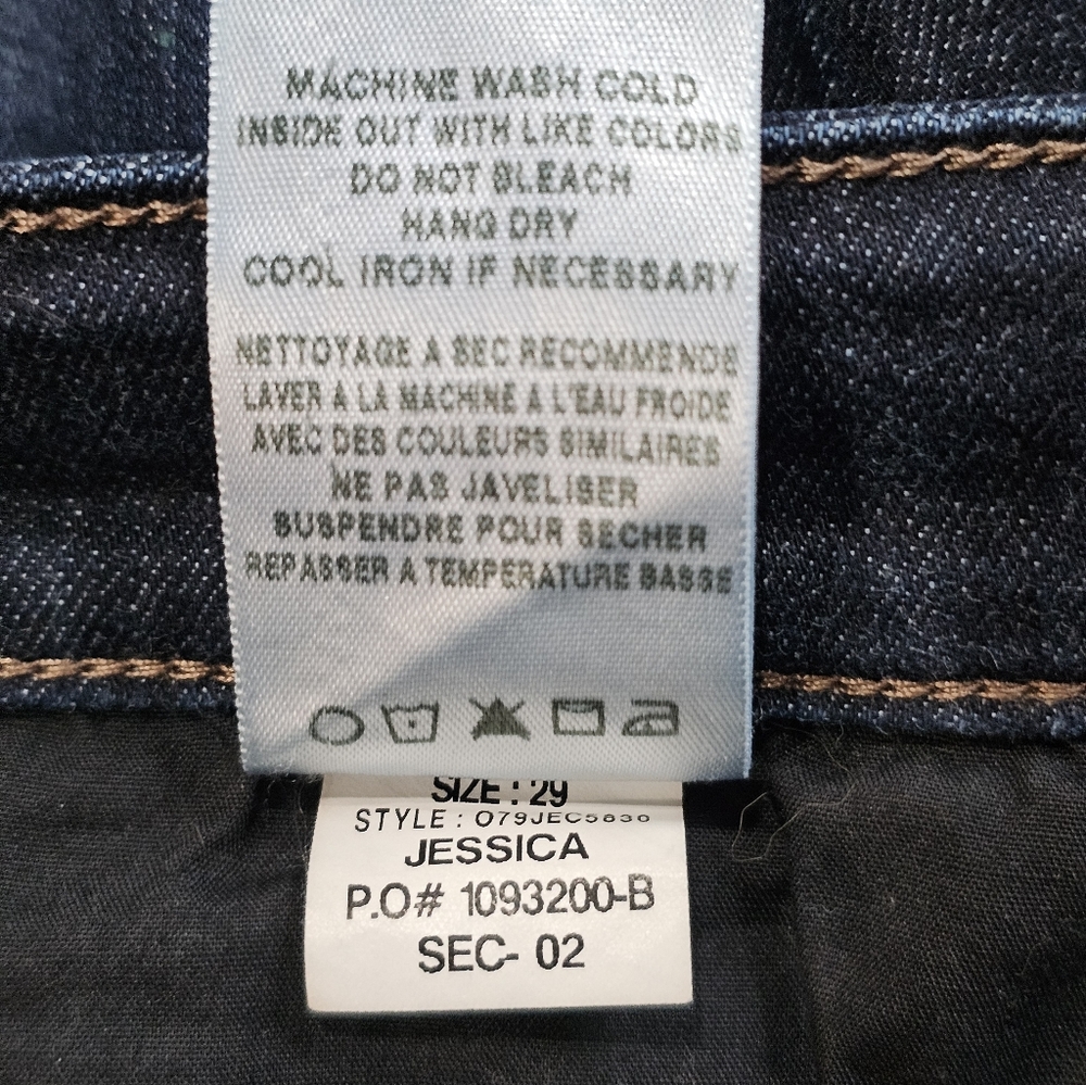 Joe's Jeans Women's Jessica With Raw Hem, Size 29. Excellent Condition - Picture 12 of 12